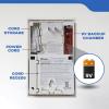 imageKidde Carbon Monoxide Detector Propane Natural Methane ampamp Explosive Gas Alarm PlugIn Wall with 9Volt Battery Backup Digital LED DisplayDetector