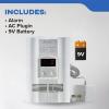 imageKidde Carbon Monoxide Detector Propane Natural Methane ampamp Explosive Gas Alarm PlugIn Wall with 9Volt Battery Backup Digital LED DisplayDetector