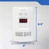 imageKidde Carbon Monoxide Detector Propane Natural Methane ampamp Explosive Gas Alarm PlugIn Wall with 9Volt Battery Backup Digital LED DisplayDetector