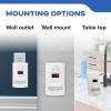 imageKidde Carbon Monoxide Detector Propane Natural Methane ampamp Explosive Gas Alarm PlugIn Wall with 9Volt Battery Backup Digital LED DisplayDetector