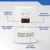 imageKidde Carbon Monoxide Detector Propane Natural Methane ampamp Explosive Gas Alarm PlugIn Wall with 9Volt Battery Backup Digital LED DisplayDetector