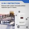imageKidde Carbon Monoxide Detector Propane Natural Methane ampamp Explosive Gas Alarm PlugIn Wall with 9Volt Battery Backup Digital LED DisplayDetector