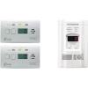 imageKidde Carbon Monoxide Detector with 10Year Battery Digital Display 3 LEDs Replacement Indicator Peak Level Memory 2 Pack2 packs