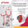 imageKidde Fire Escape Ladder 3Story Rope Ladder Extends to 25Feet AntiSlip Rungs13Foot