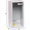 imageKidde Fire Extinguisher Cabinet 5lb Surface Mount for 5 Pound Dry Chemical Extinguisher Heavy Duty Steel Safety Glass VandalResistantBeige20 Pound
