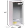 imageKidde Fire Extinguisher Cabinet 5lb Surface Mount for 5 Pound Dry Chemical Extinguisher Heavy Duty Steel Safety Glass VandalResistantBeige20 Pound
