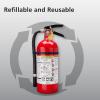 imageKidde Fire Extinguisher for Commercial Use 3A40BC 9 Lbs Refillable ampamp Reusable Hose ampamp Wall Mount Included1 Pack