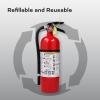 imageKidde Fire Extinguisher for Commercial Use 3A40BC 9 Lbs Refillable ampamp Reusable Hose ampamp Wall Mount Included1 Pack