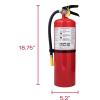imageKidde Fire Extinguisher for Commercial Use 3A40BC 9 Lbs Refillable ampamp Reusable Hose ampamp Wall Mount Included1 Pack