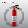 imageKidde Fire Extinguisher for Commercial Use 3A40BC 9 Lbs Refillable ampamp Reusable Hose ampamp Wall Mount Included1 Pack