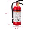 imageKidde Fire Extinguisher for Commercial Use 3A40BC 9 Lbs Refillable ampamp Reusable Hose ampamp Wall Mount Included2 Pack