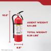 imageKidde Fire Extinguisher for Home Garage ampamp Workshop Use 3A40BC 885 Lbs Hose ampamp Wall Mount Included