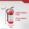 imageKidde Fire Extinguisher for Home ampamp Office Use 2A10BC 4 Lbs Hose ampamp Wall Mount Included