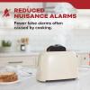 imageKidde Hardwired Smoke Detector 10Year Battery Backup Voice Alerts Interconnectable LED Warning Light IndicatorsWhite