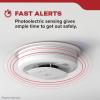 imageKidde Hardwired Smoke Detector 10Year Battery Backup Voice Alerts Interconnectable LED Warning Light IndicatorsWhite