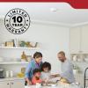 imageKidde Hardwired Smoke Detector 10Year Battery Backup Voice Alerts Interconnectable LED Warning Light IndicatorsWhite