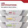 imageKidde Hardwired Smoke Detector 10Year Battery Backup Voice Alerts Interconnectable LED Warning Light IndicatorsWhite