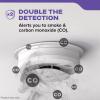 imageKidde Hardwired Smoke ampamp Carbon Monoxide Detector 10Year Battery Backup Interconnectable LED Warning Light IndicatorsDetector