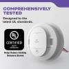 imageKidde Hardwired Smoke ampamp Carbon Monoxide Detector AA Battery Backup Smoke Alarm Interconnectable LED Warning Light Indicators 2 Pack