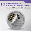 imageKidde Hardwired Smoke ampamp Carbon Monoxide Detector AA Battery Backup Smoke Alarm Interconnectable LED Warning Light Indicators 2 Pack