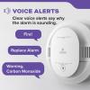 imageKidde Hardwired Smoke ampamp Carbon Monoxide Detector AA Battery Backup Voice Alerts Interconnectable LED Warning Light Indicators 2 Pack