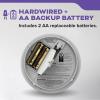 imageKidde Hardwired Smoke ampamp Carbon Monoxide Detector AA Battery Backup Voice Alerts Interconnectable LED Warning Light Indicators White