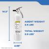 imageKidde Mariner 110 Marine Fire Extinguisher for Boats 1A10BC 39 Lbs Coast Guard Approved Strap Bracket Included White 2 PackMAR110
