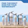 imageKidde Mariner 110 Marine Fire Extinguisher for Boats 1A10BC 39 Lbs Coast Guard Approved Strap Bracket Included White 2 PackMAR110