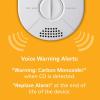 imageKidde Smart Carbon Monoxide Detector ampamp Indoor Air Quality Monitor Plug In Wall WiFi Alexa Compatible Device Voice ampamp App Alerts