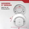 imageKidde Smoke Detector 10Year Battery Powered Voice Alerts LED Warning Light Indicators
