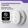 imageKidde Smoke ampamp Carbon Monoxide Detector 10Year Battery Powered LED Warning Light Indicators 4 Pack