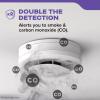 imageKidde Smoke ampamp Carbon Monoxide Detector 10Year Battery Powered Voice Alerts LED Warning Light Indicators