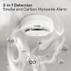 imageKidde Smoke ampamp Carbon Monoxide Detector AA Battery Powered Voice Alerts LED Warning Light Indicators6th Edition Alarm