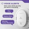 imageKidde Smoke ampamp Carbon Monoxide Detector AA Battery Powered Voice Alerts LED Warning Light Indicators9th Edition Alarm
