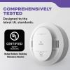 imageKidde Smoke ampamp Carbon Monoxide Detector AA Battery Powered Voice Alerts LED Warning Light Indicators9th Edition Alarm