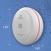 imageKidde WiFi Water Leak Detector ampamp Freeze Alarm Alexa Device Smart Leak Detector for Homes with App Alerts 4 Pack