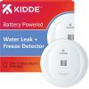 imageKidde WiFi Water Leak Detector ampamp Freeze Alarm Alexa Device Smart Leak Detector for Homes with App Alerts 4 Pack
