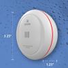 imageKidde WiFi Water Leak Detector ampamp Freeze Alarm Alexa Device Smart Leak Detector for Homes with App AlertsWhite