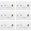 imageKidde Carbon Monoxide Detector Battery Powered CO Alarm with LEDs TestReset Button Low Battery Indicator Portable6 Pack