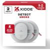 imageKidde Hardwired Smoke Detector AA Battery Backup Interconnectable LED Warning Light Indicators 2 Pack