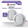imageKidde Hardwired Smoke ampamp Carbon Monoxide Detector 10Year Battery Backup Voice Alerts Interconnectable LED Warning Light Indicators