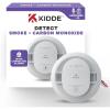 imageKidde Hardwired Smoke ampamp Carbon Monoxide Detector AA Battery Backup Smoke Alarm Interconnectable LED Warning Light Indicators Meets New UL Standard