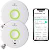 imageKidde Smart Smoke Detector WiFi Alexa Compatible Device Hardwired wBattery Backup Voice ampamp App Alerts 2 Pack