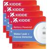 imageKidde WiFi Water Leak Detector ampamp Freeze Alarm Alexa Device Smart Leak Detector for Homes with App Alerts 4 Pack