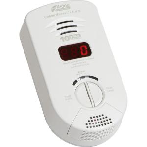 imageKidde Carbon Monoxide Detector Plug In Wall with 10Year Battery Backup Digital LED Display Voice Alerts TestHush Button
