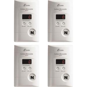 imageKidde Carbon Monoxide Detector Plug In Wall with 9Volt Battery Backup Digital LED Display  6 Pack4 Pack