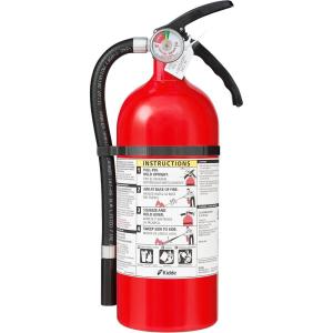 imageKidde Fire Extinguisher for Home ampamp Office Use 2A10BC 4 Lbs Hose ampamp Wall Mount Included