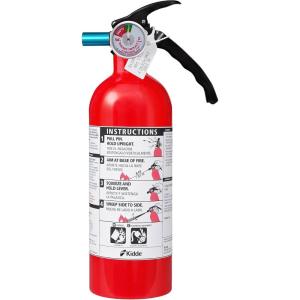 imageKidde Fire Extinguisher for Home ampamp Office Use 5BC 32 Lbs USCG Approved with Strap Bracket IncludedSingle Use