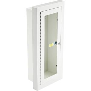 imageKidde SemiRecessed 10Pound Fire Extinguisher Cabinet with Lock  Model 468047