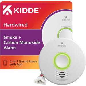 imageKidde Smart Smoke ampamp Carbon Monoxide Detector WiFi Alexa Compatible Device Hardwired wBattery Backup Voice ampamp App Alerts